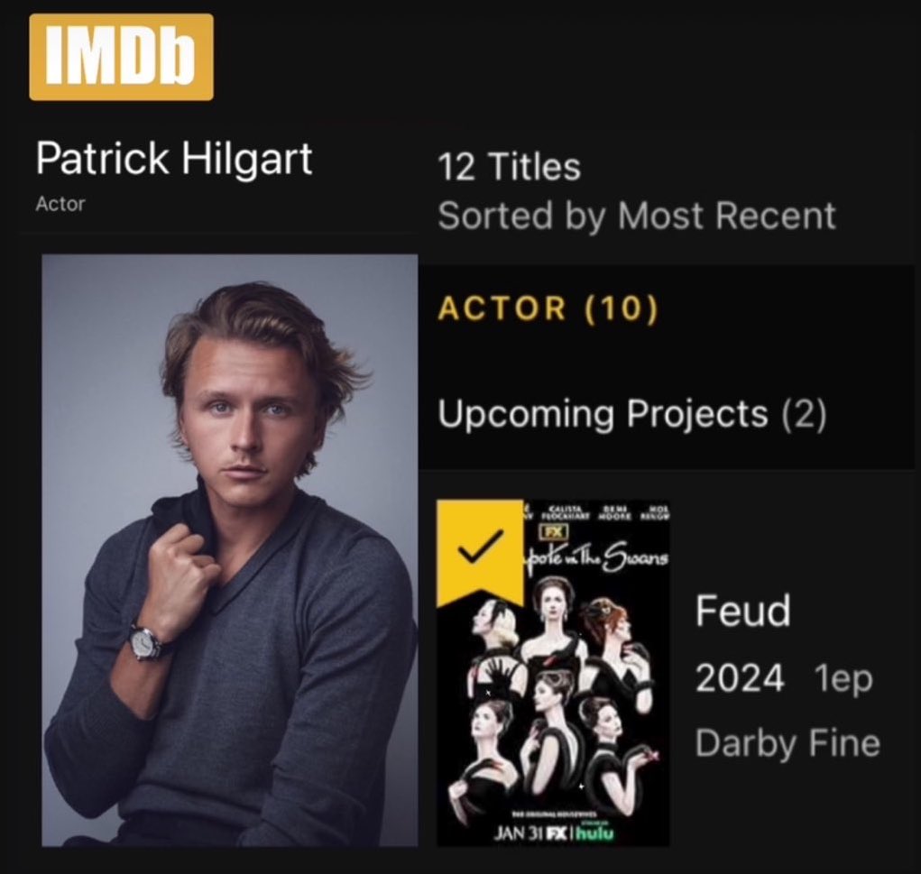 I’ll be on this week’s Season Finale of <a href="/FeudFX/">FEUD: Capote vs. The Swans</a> ‘Capote vs. The Swans.’ Working with Ryan, Gus, Robbie, Tom, Demi, Naomi, Calista, Chloe, Diane, Jessica—I mean, wow. thankful! 

🦢🖤🔪
[E8. Phantasm Forgiveness]
Wed 03/13 10pm PT on <a href="/FXNetworks/">FX Networks</a> 
Streaming Thurs 03/14 on <a href="/hulu/">Hulu</a>