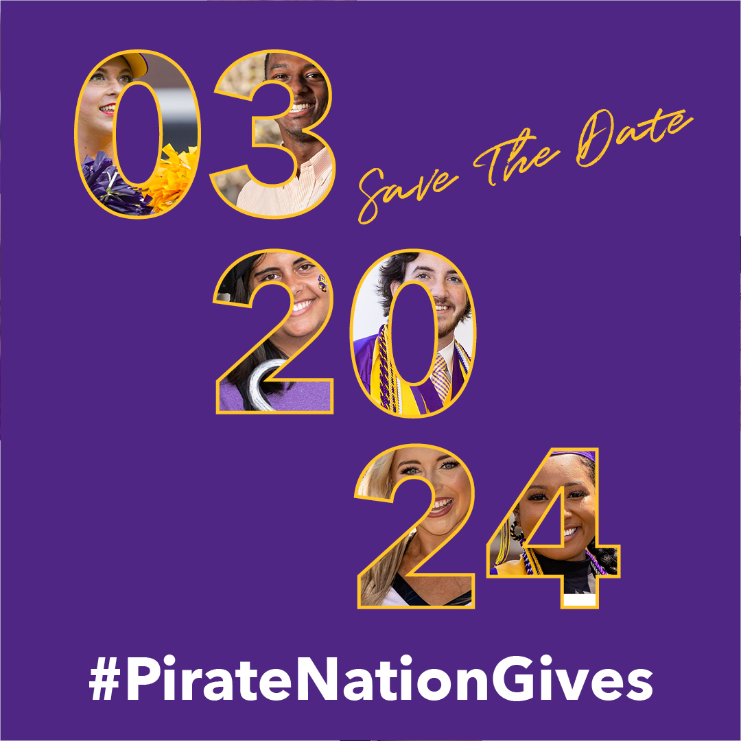 Pirate Nation Gives Alert!🚨 A challenge has been created by former student-athlete and NFL wide receiver Aundrae Allison to support the Mental Health and Well-being Fund! When 25 donors support this fund, a $30,000 donation from Aundrae will be unlocked. #PirateNationGives
