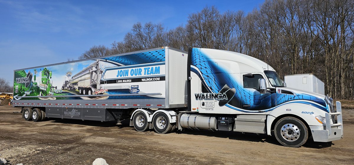 Keep ur eyes peeled for this rig hauling #walinga equipment and parts around North America. Are you looking for a rewarding career in Ag Equipment Manufacturing? Look us up! #toughtobeatinthelongrun #onelegendarytrailer #valuebeyondtheproduct