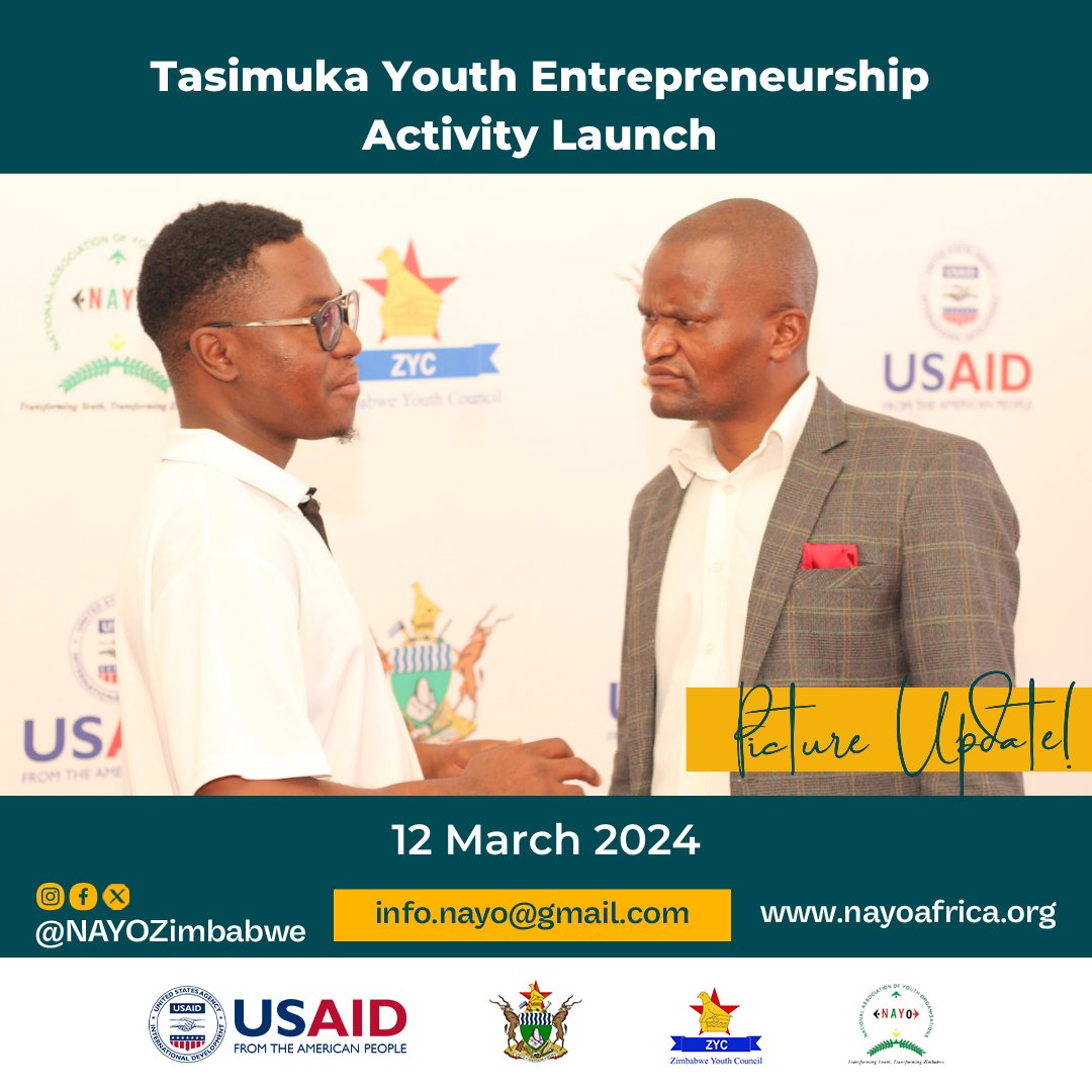 📸#Moments: Dr. Kudzanai Vere at the sidelines of the #Tasimuka Youth Entrepreneurship Activity Launch #LeaveNoYouthBehind