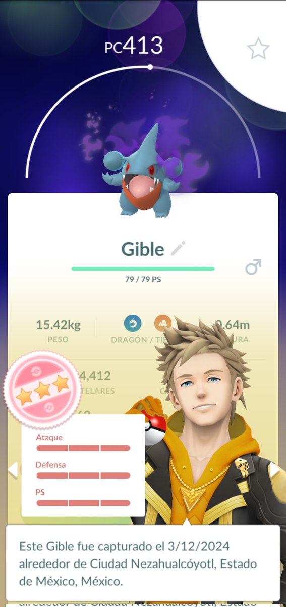edwin_munive's tweet image. Ya me gaste la suerte del año 🤯 #PokemonGo #PokemonGOApp #ShadowHundo #Gible #TeamShadow
