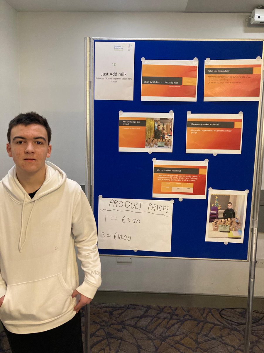We are very proud of our 4 teams competing in the Senior and Intermediate categories of the Sourh Dublin Regional Final of the  @studententprog today. Good luck to all involved! #studententerprise <a href="/leosou/">Leo Sousa</a>