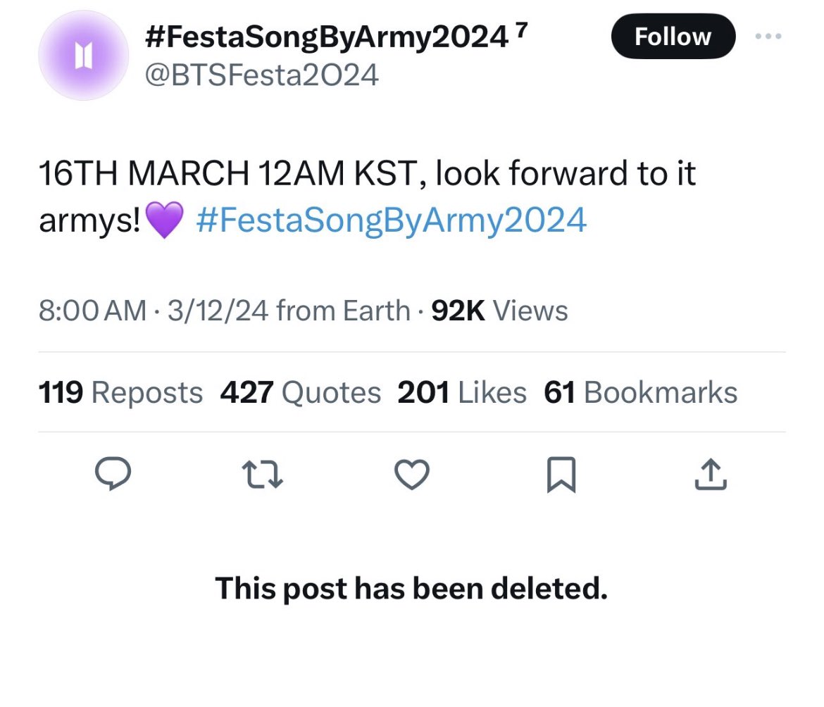 Came here to share enjoyment for Tae’s upcoming release fri(end)s which is on the Friday 15th, only to be faced with this. You can’t convince me this fandom is not filled with Tae antis. B*tch is trying to sabotage Tae. Festa is in 3 months so WHAT THE F*CK IS THIS!!!!!