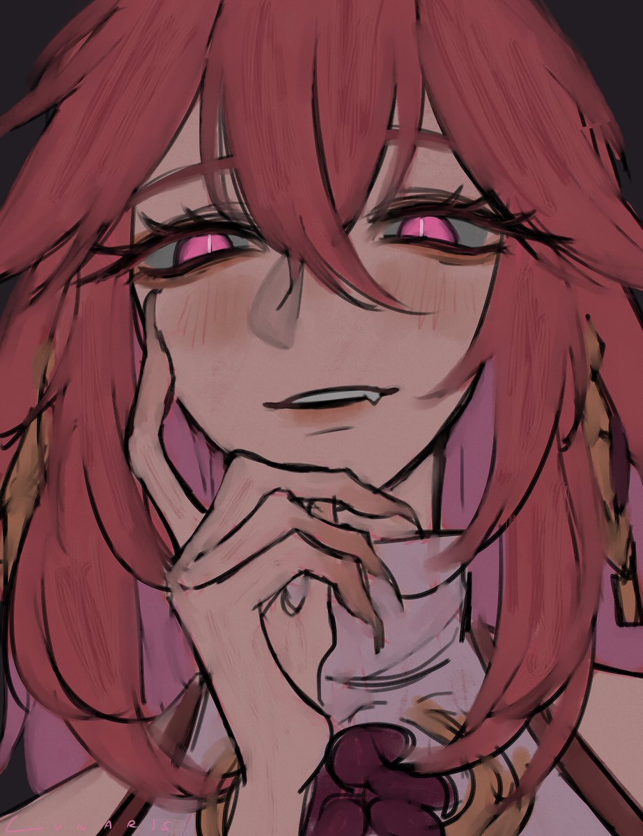 i suddenly developed a crush on her right when her banner ended.... 

#yaemiko