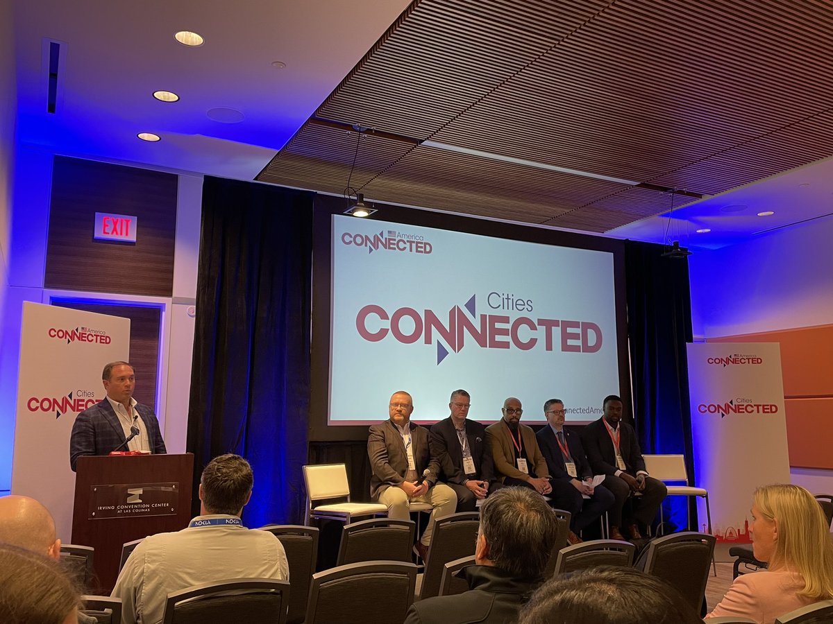 At #ConnectedAmerica listening to @connectednation Brent Legg talk data-driven cities and the infrastructure needed to support communities.