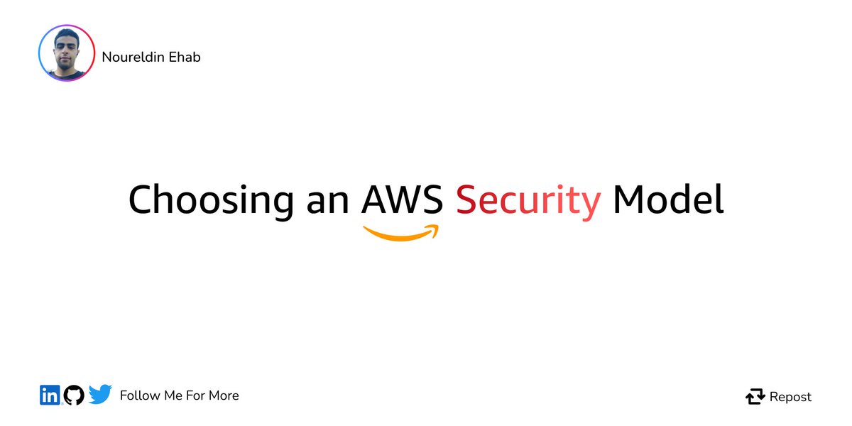 Nouureldin_Ehab's tweet image. The pros and cons of the different security models

docs.aws.amazon.com/prescriptive-g…

#awssecurity #aws #awscommunity #awscloudclubs #awscloudsecurity