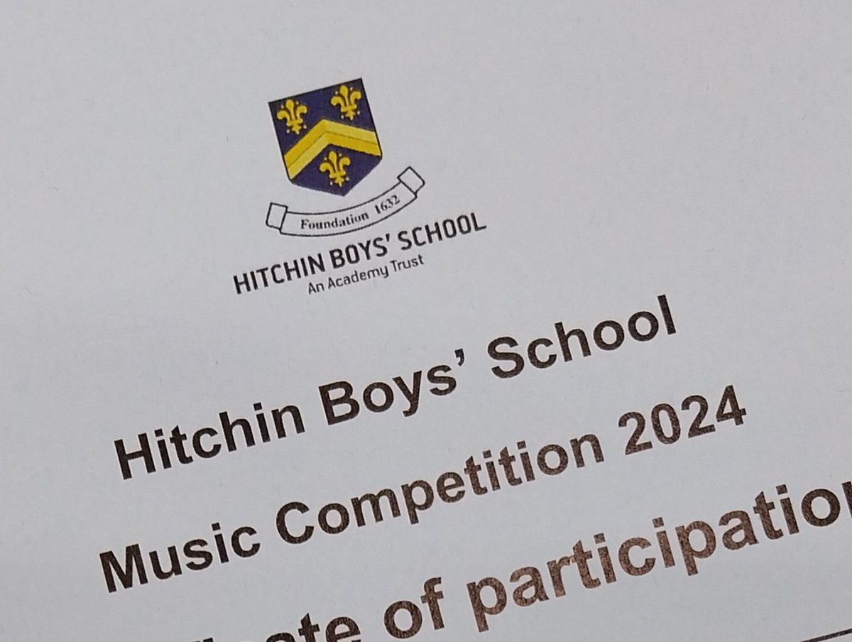 An enjoyable and inspiring day back at my old school, adjudicating the music competition. So much brilliant work from students and staff, great to see state school music thriving here. @HBSCreativearts