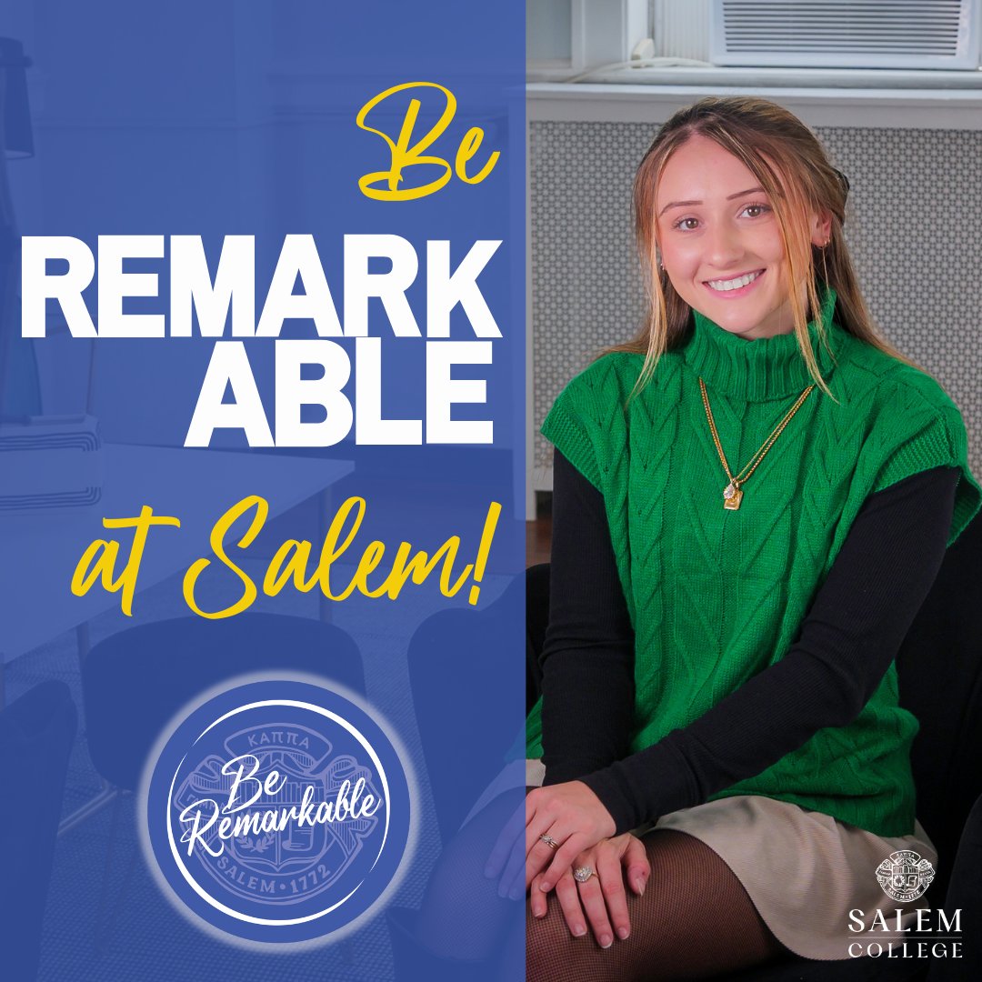 Cadence Durham is a sophomore at Salem College and studying health sciences while minoring in studio art. Cadence is a key part of the Salem tennis team and is part of the Salem Scholars program. Watch her full story: Salem.edu/Be-Remarkable