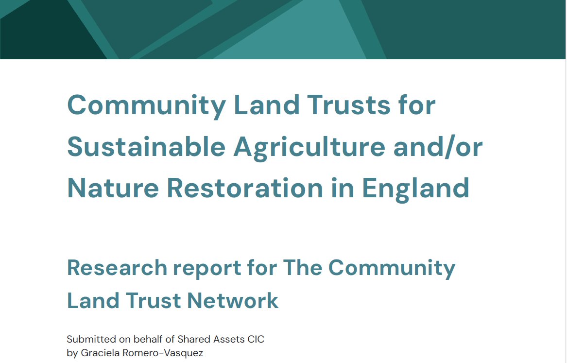 CLTs are best known for providing homes - but 42% of them are also developing other community assets. Today we're spotlighting the orgs that steward land for nature and farming with a new research report in partnership with @shared_assets Read more: communitylandtrusts.org.uk/news-and-event…