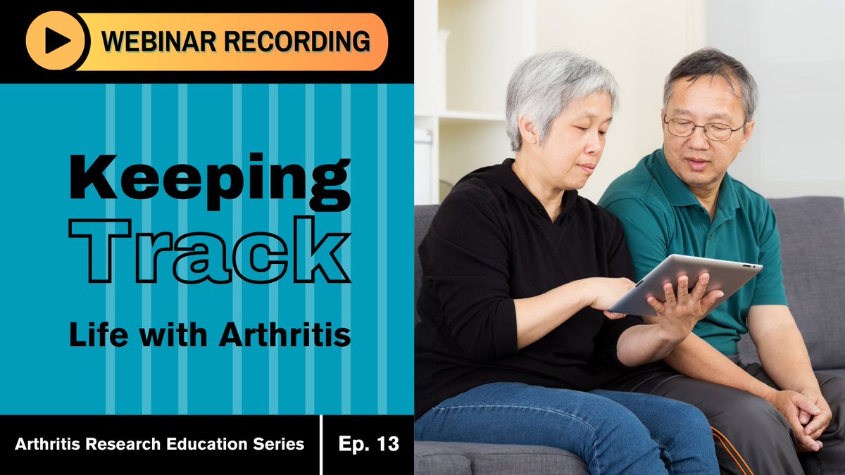 Did you miss our #arthritis and health tracking webinar? Don’t worry! The recording is available on our website. Watch now: ow.ly/uRWc50QRwjy #ArthritisResearch @LLi_1 @chroniceileen