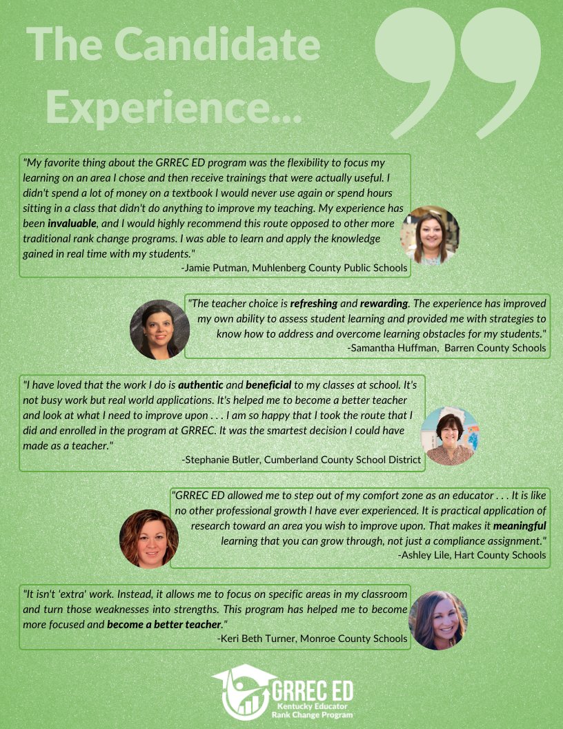 Calling all Educators:
Are you participating in LETRS this fall?
Do you need a Rank Change?
GRREC ED offers a rank change just for you! Join an information meeting to learn more.