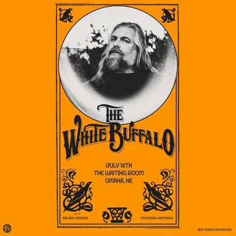 Omaha, NE ! We are coming to The Waiting Room on July 16th. Tickets go on sale this Friday March 15th at 11 am CT. Click the link in bio. #thewhitebuffalo