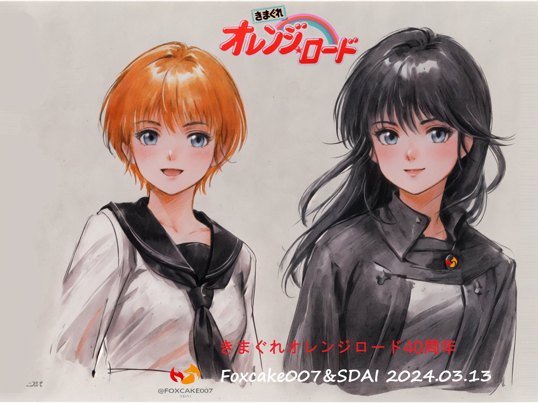 きまぐれオレンジ☆ロード 鮎川まどか&檜山ひかる キーホルダー 当時物 当時物 きまぐれオレンジロード キーホルダー & バッジ 全12種