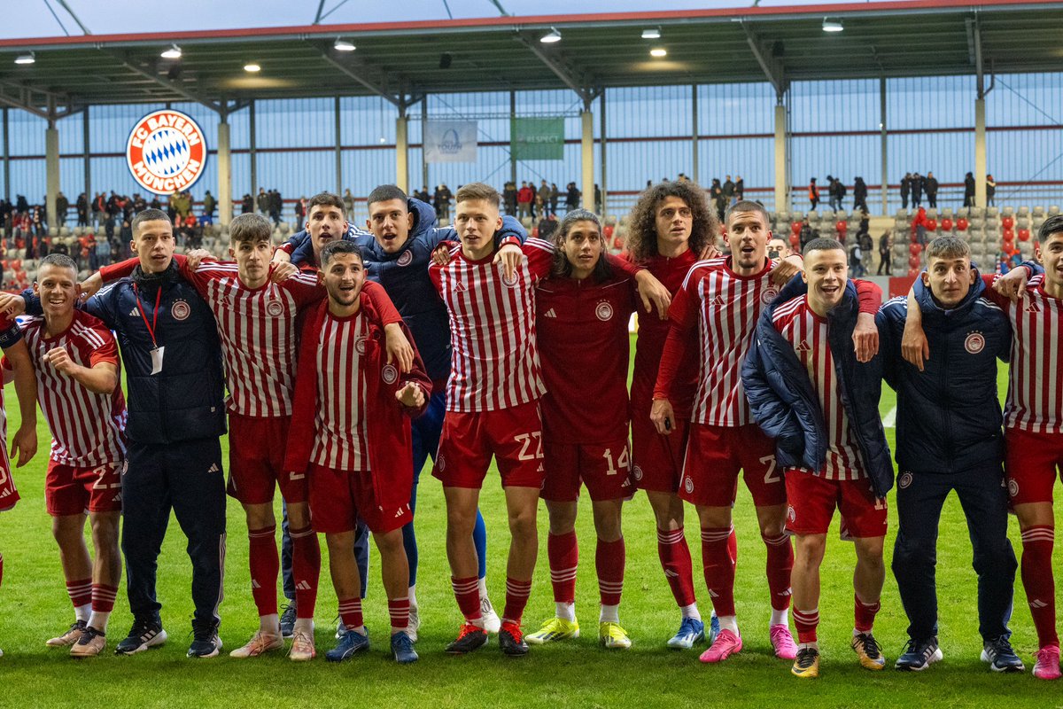 UEFAMensYouth's tweet photo. 𝐇𝚰𝐒𝐓𝐎𝐑𝐘 𝐌𝐀𝐊𝐄𝐑𝐒 🇬🇷🤩

@olyfcacademy become the first-ever Greek side to reach the #UYL semi-finals! 

It’s also the club’s maiden appearance in the last four of a UEFA club competition 👏 https://t.co/9OpOjjZ6Ji