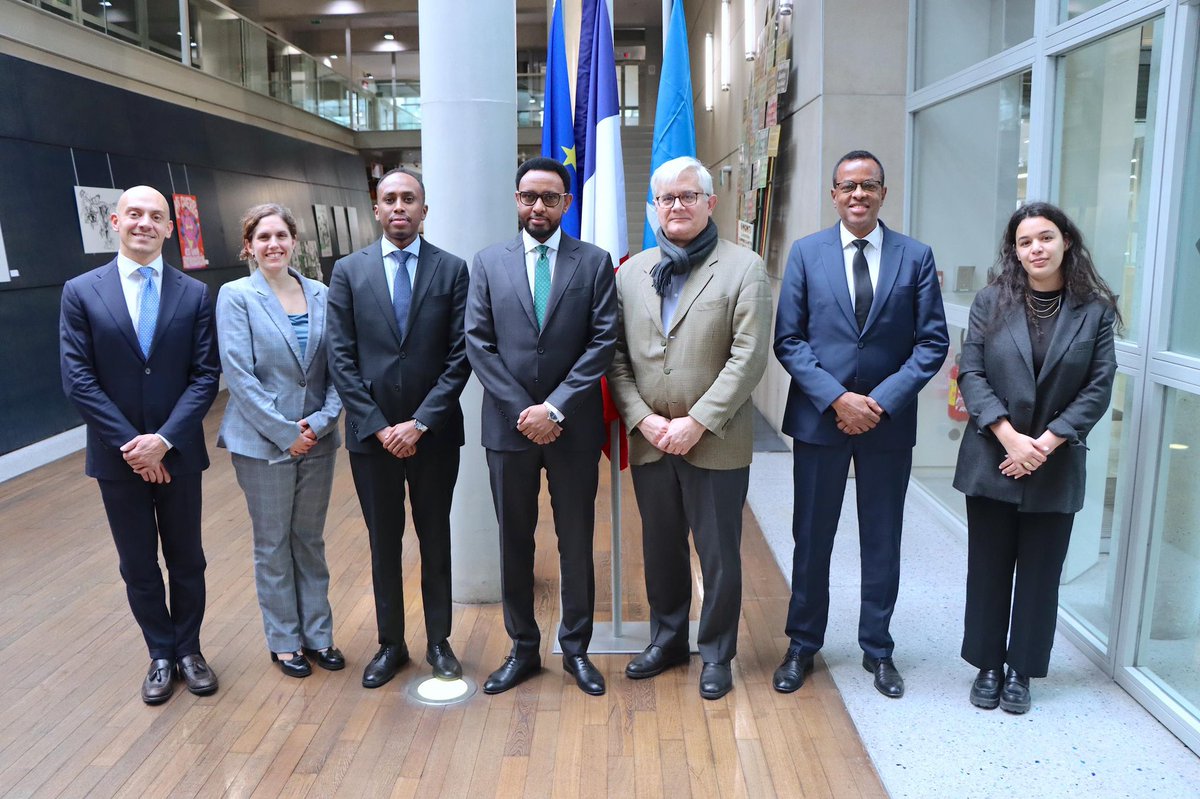 It was a pleasure to discuss #Somalia's succesful ongoing economic reforms and Post HIPC plans with @AFD_en's @P_Orliange and colleagues in #Paris today. Sustainable financing is crucial and AFD can be instrumental for the developmental aspirations of the #Somali people.