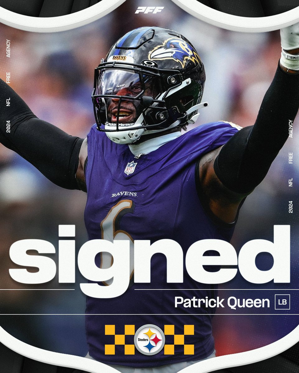 Patrick Queen is signing a 3-year, $41M deal with the Pittsburgh Steelers, per @mspears96