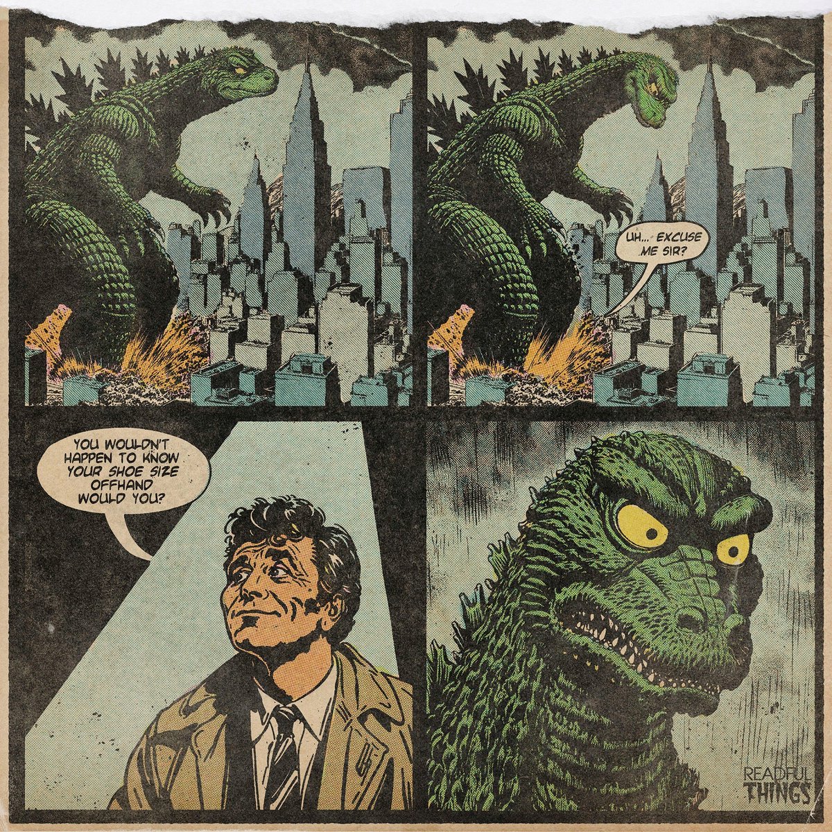 Uh-oh, godzilla is in trouble now