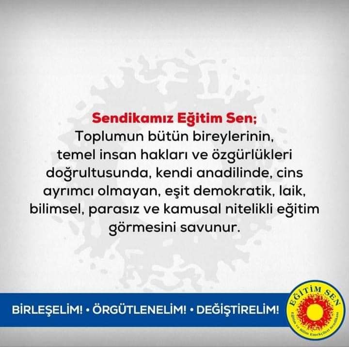 Cinsiyet eşitlikçi, demokratik, özgürlükçü eğitim hemen şimdi. #öğretmenokulda