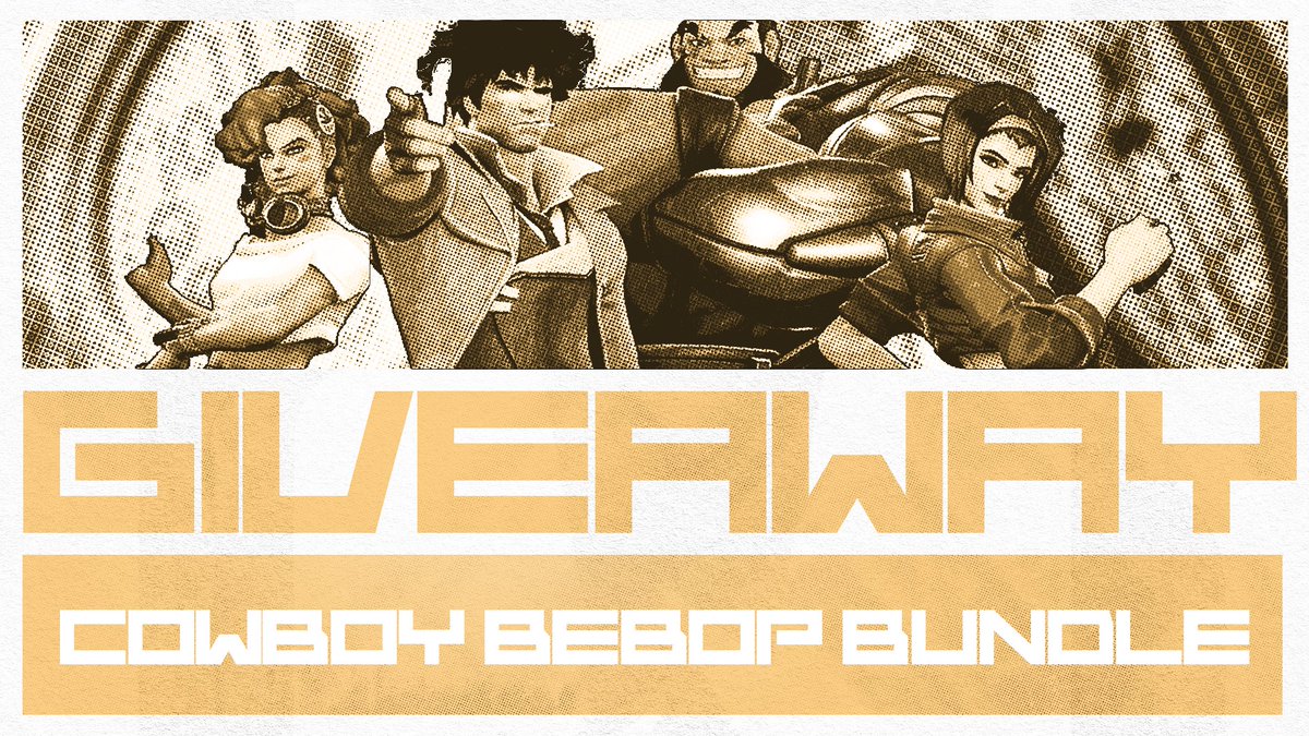 Overwatch 2 x Cowboy Bebop has arrived! 🤠 We're giving away the Overwatch 2 x Cowboy Bebop Mega Bundle! How to enter: 1⃣ Follow @Timeless_OW 2⃣ Like and Retweet this tweet 3⃣ Tag a friend for a bonus entry! #ShatteredTime⏳ | #Overwatch