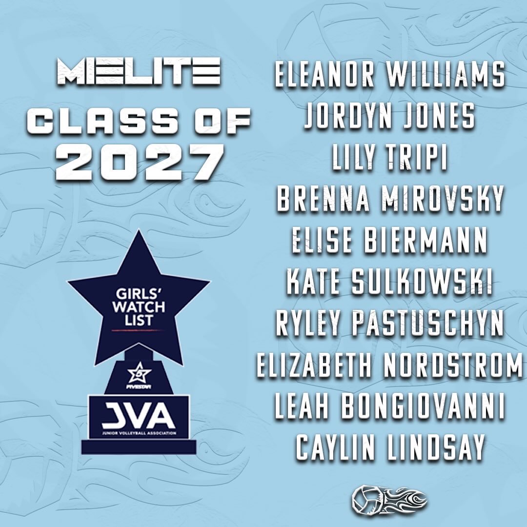Congratulations to all of our athletes that were named to the 2024 JVA Watch List! Michigan Elite had over 40 athletes named to the national list‼️👏🏽 Proud to #BeElite❤️‍🔥 #TCBC #JVAWatchList