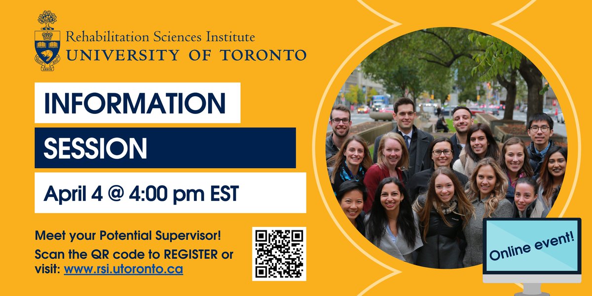 Join us on APR 4 for the RSI Info Session! Meet our interdisciplinary team & colleagues from across @UofT for a chance to learn about the application process, ask Qs, and gain the support you need to take this next step! So #CHOOSERSI & Register TODAY!➡️shorturl.at/gk579