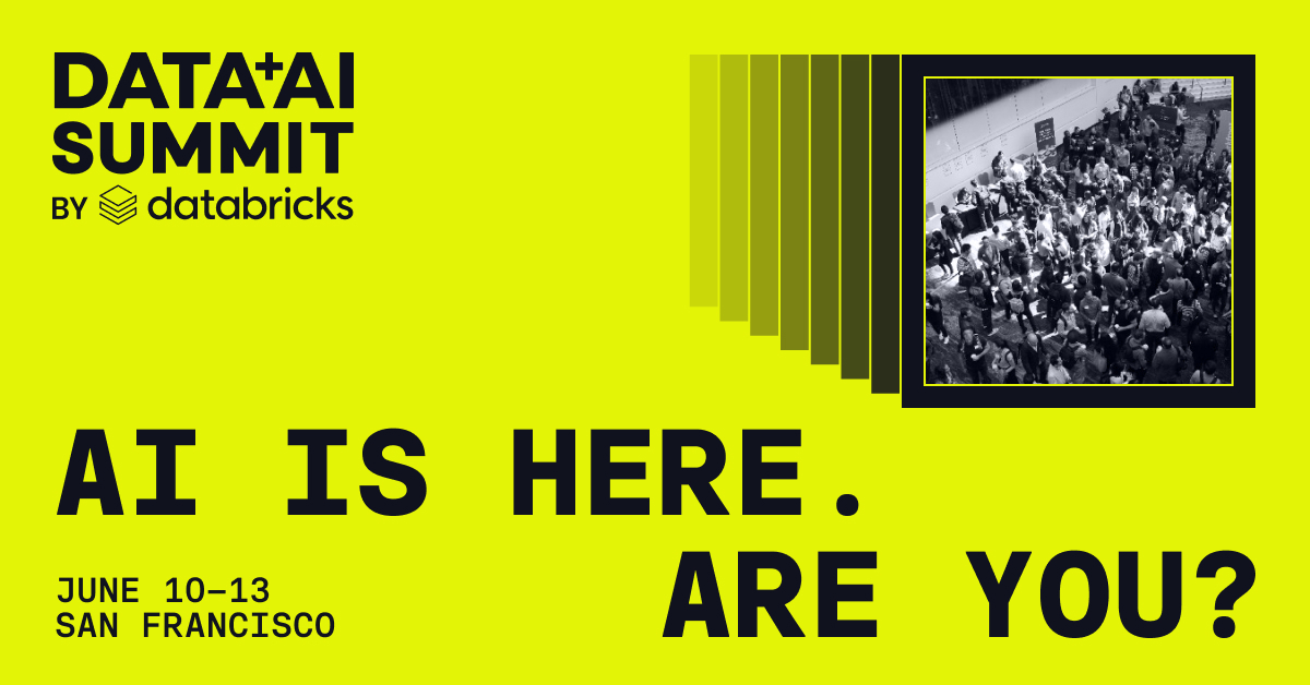 Current status: daydreaming about #DataAISummit 💭 Join us June 10-13 in San Francisco to hear from leading industry experts, level up your data skills, and attend sessions discovering the latest technologies! Register now: bit.ly/3UlaDA7