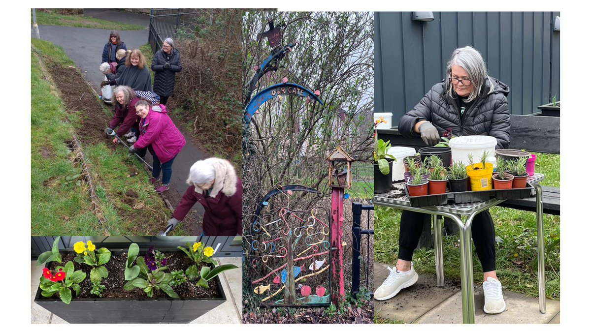 Another fabulous afternoon <a href="/CentreCraigend/">Craigend Resource Centre</a> with <a href="/Kidron/">Kidron</a>. Raised beds are ready for growing, and started work on the edging...we hope to transform this space into a beautiful wild garden with flowers and herbs. Ta much to staff and volunteers for all their hard work
