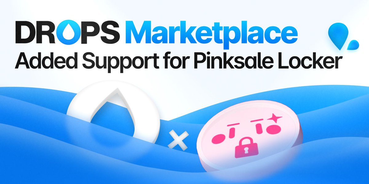 Smart Contract for support for <a href="/pinkecosystem/">PinkSale (Pink Ecosystem)</a> on the $DROPS Marketplace has been completed. 

View the contract in our repository: 
github.com/DropsERC/Drops…

This will be integrated within the first week of the marketplace release.