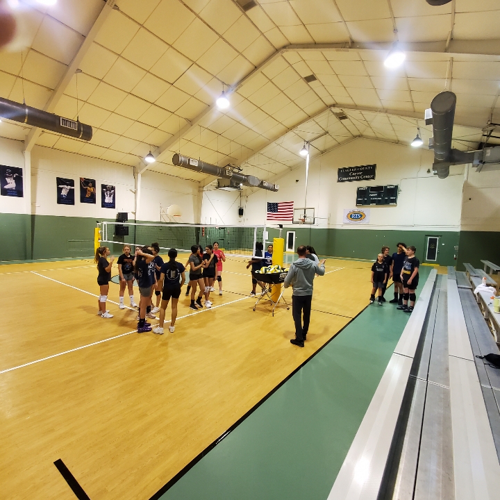 FSPAL Coed Volleyball group loved the updated lights, volleyball net and freshly painted gym lines at @GWCarverTigers #FSPAL #FCSO #volleyball #NPAL