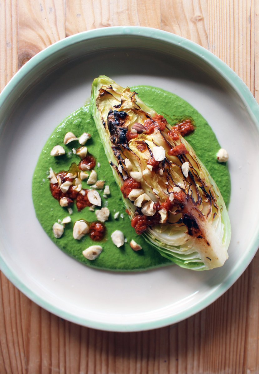 Charred Cabbage w Herby Jalapeno Sauce + Toasted Hazelnuts Our new Small Plate to Share w Brunch this St Patrick's Day Weekend 💚 We're open on Sat + Sun, closed as usual on Mon 🙌🏼