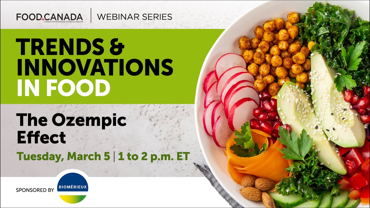 Missed our webinar on the #ozempiceffect with expert insights from Jo-Ann McArthur, @JaneDummer & Ricky Silver? The recording & a summary report are now available. Happy watching/reading! @nourishfoodmark @dailyharvest_  @biomerieux  foodincanada.com/webinars/join-…
