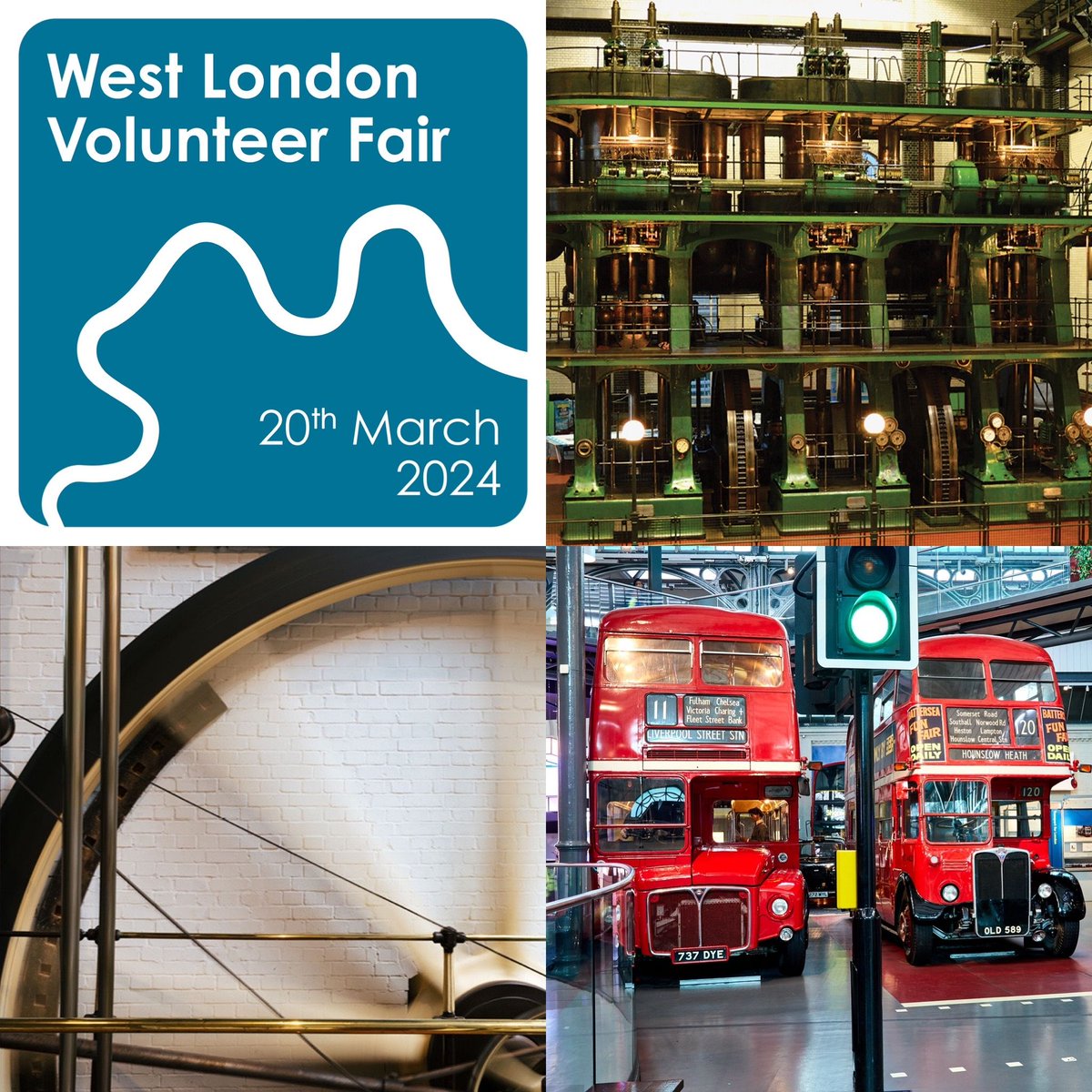 ✨ West London Volunteer Fair Spotlight

Meet w/ Kempton Steam Museum, London Museum of Water &amp; Steam, London Transport Museum (Acton Depot) &amp; other local organisations at the Fair on 20 March!

📅 Weds 20 March, 10-1pm
📍 Boston Manor House

More info 👉 buff.ly/3wED82b