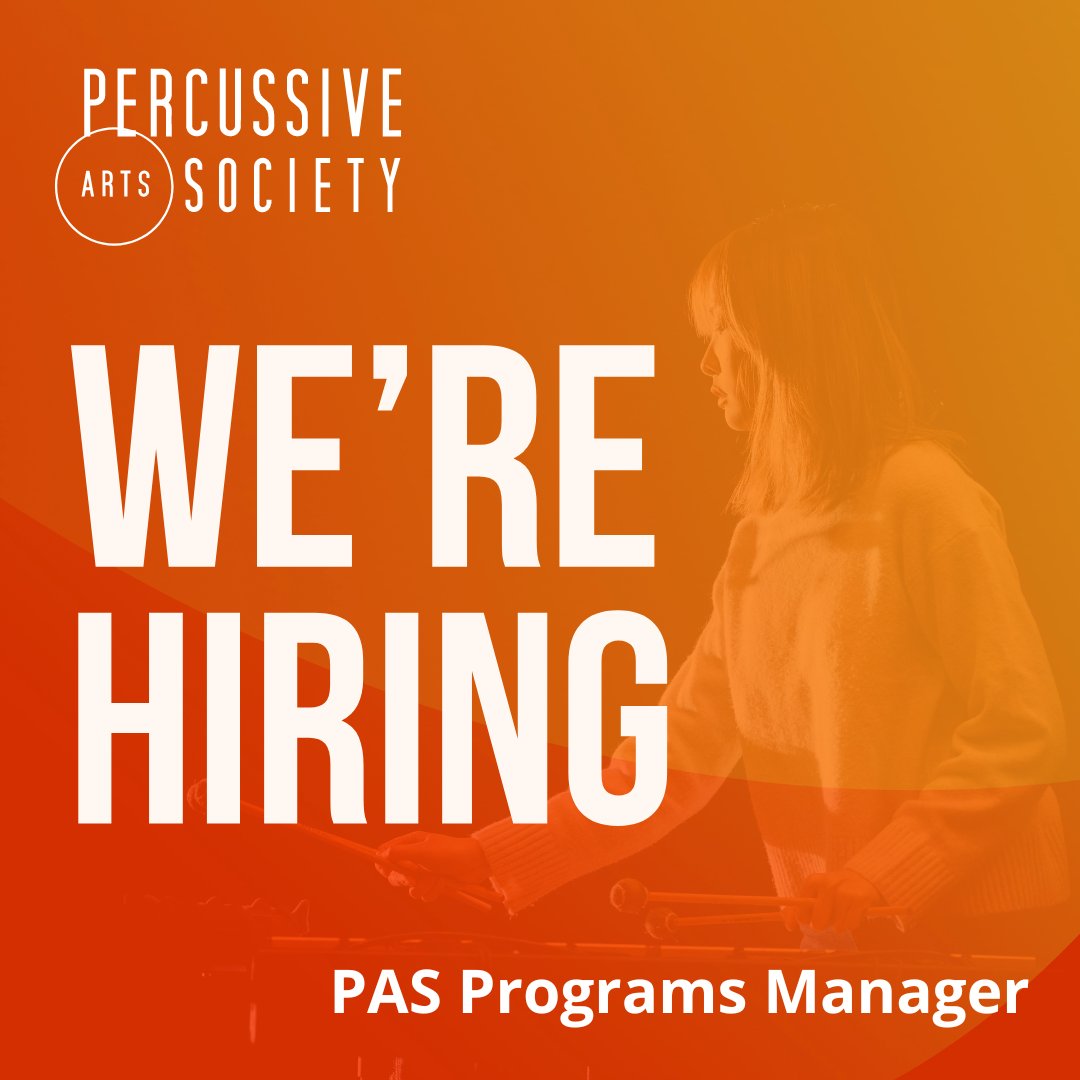 Be a part of executing the PAS programs you love so much by becoming our next Programs Manager! This position is located in #indianapolis and perfect for a self-starter interested in arts administration with 3-5 years of experience. pas.org/about/work-wit…