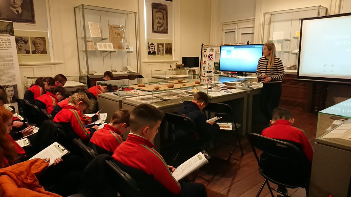 We were delighted to welcome the students & teachers from Mount Palmer NS. The 3rd to 6th classes joined us for our Famine Workshop. They were so knowledgeable about this dark period in our nation's history. They were a terrific group and a real credit to their teachers & school!