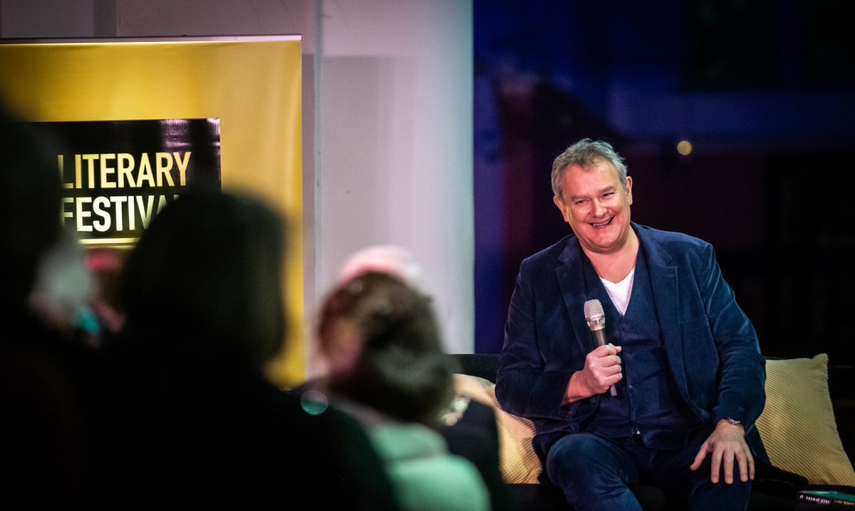 FarnhamLitFest's tweet photo. A highly entertaining evening had with Hugh Bonneville on Friday night. Thank you to Jack Jewers for hosting and navigating us through Hughโs outstanding cinematic career ๐ญ๐ค๐๐น
Thank you to Natalia Sharomova for capturing the evening ๐ท
#farnhamlitfest https://t.co/yYGIdKvyy6