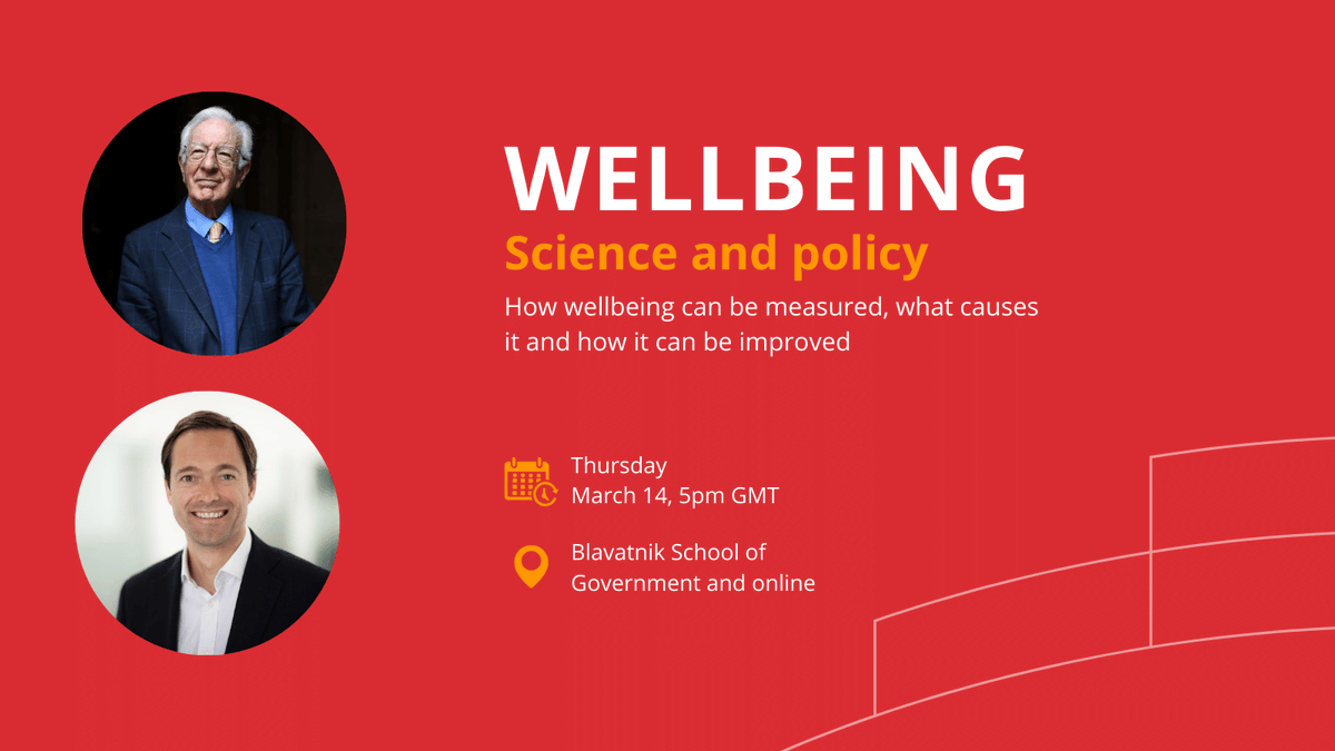 What produces a happy society and a happy life? 😃 Join us this Thursday for the book launch of Wellbeing: Science and Policy by @RichardLayard and @jedeneve. ow.ly/PseQ50QRmp2