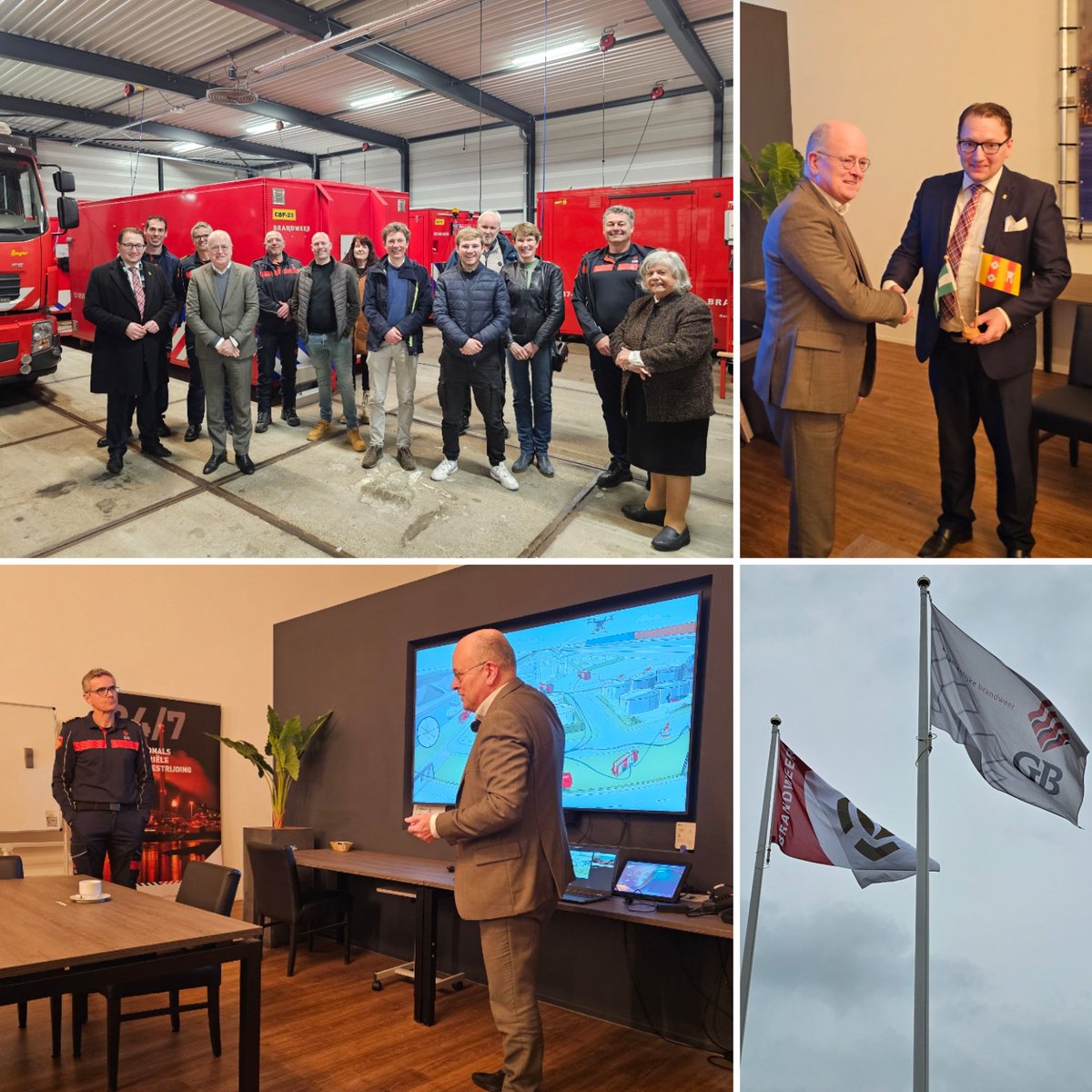 Di 12-03: Voor vandaag werkbezoek georganiseerd voor Dorpsraad Rozenburg aan Gezamenlijke Brandweer op nieuwe hoofdlocatie aan Moezelweg. Ontvangst door directeur Jan Waals. Dank voor ontvangst, presentatie én rondleiding! 🚒🚨
❤️💛 #MooiRozenburg