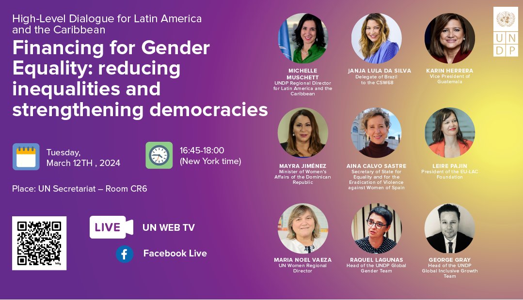 🔴We are #LIVE! Eradicating poverty and achieving gender equality go hand in hand 🤝

Learn how transforming and strengthening gender-responsive systems, institutions and financing is key to achieving #sustainable #development #CSW68 

UN Web TV➡️bit.ly/3TyNt8X