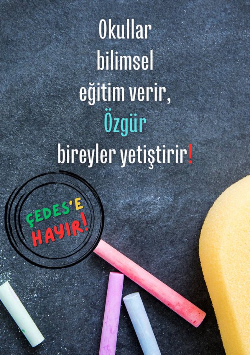 Okullar bilimsel eğitim vermelidir‼️
Özgür bireyler yetiştirmelidir
‼️‼️‼️‼️‼️‼️
#öğretmenokulda