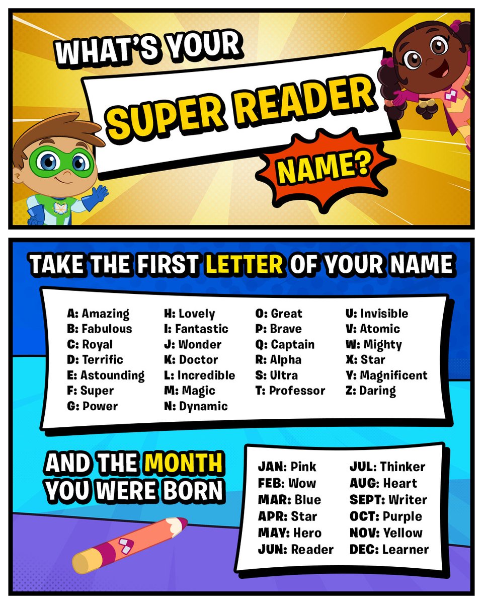 Let's hear those names, Super Readers! 👇 #SuperWhy