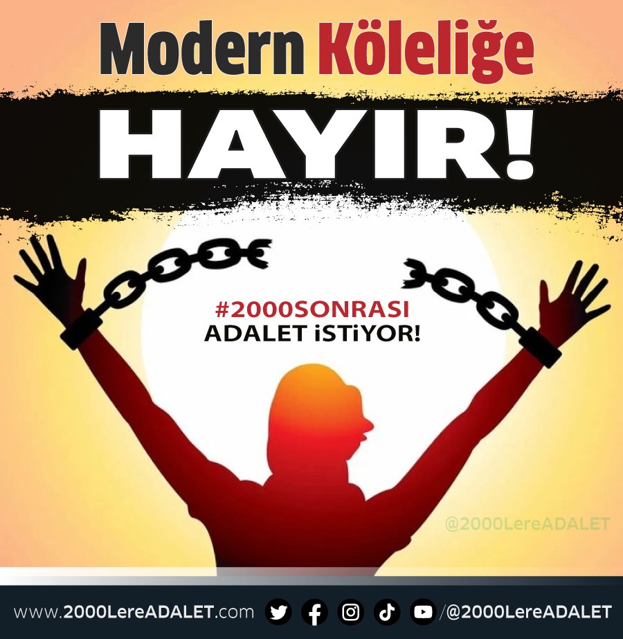 İş barışı için
Hak için
Adalet için
Keşke dememek için
Kul hakkı için
👇

#TekÇözümKademe
#2000LeriYokSaymayın