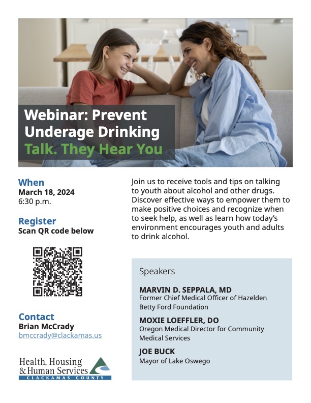 Virtual event for parents/caregivers.