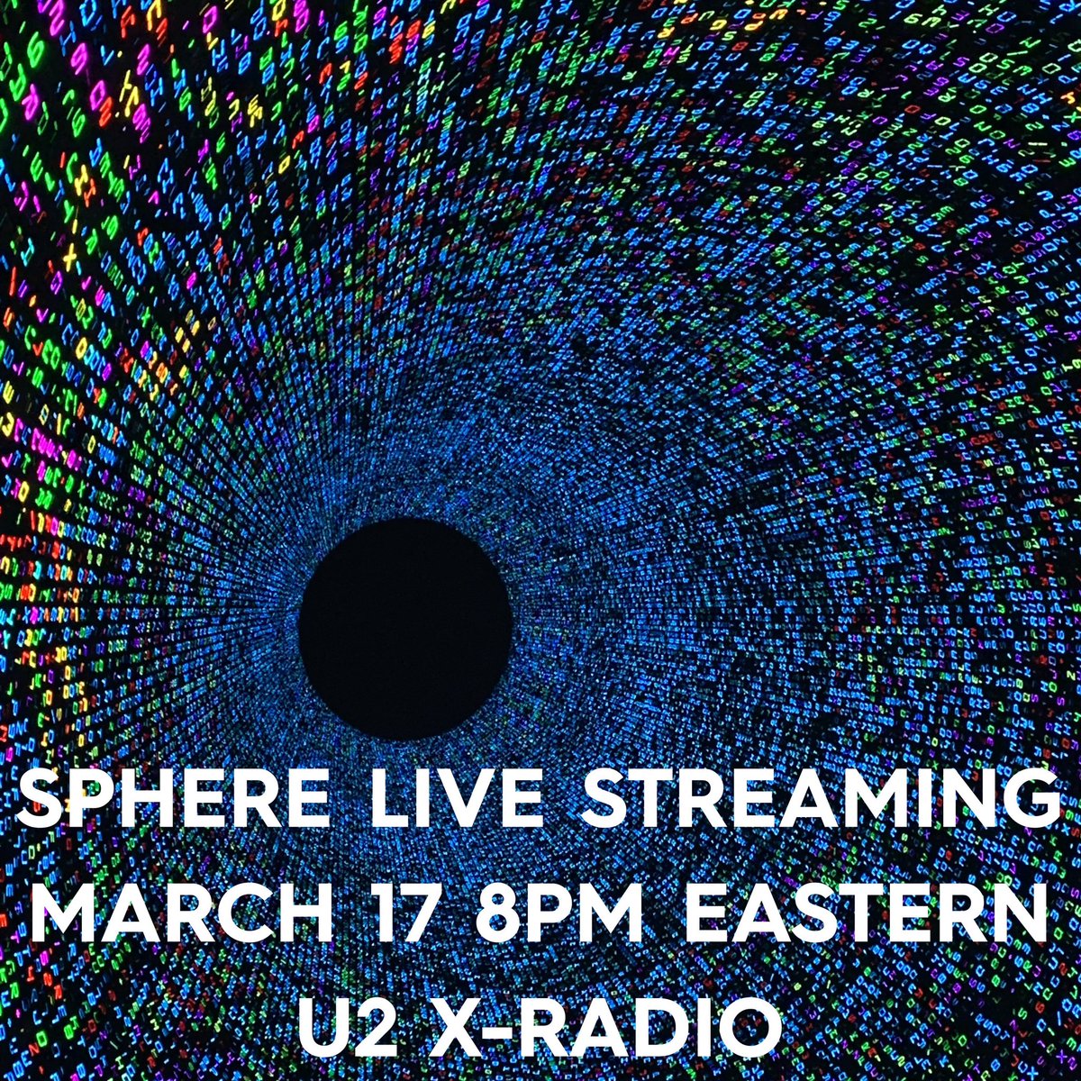 Multiple people reporting hearing ads yesterday and today on non-U2XRadio stations on SiriusXM that there will be a special about #U2UVSphere streaming on St. Patrick's Day at 8pm Eastern. Show will air on U2XRadio.