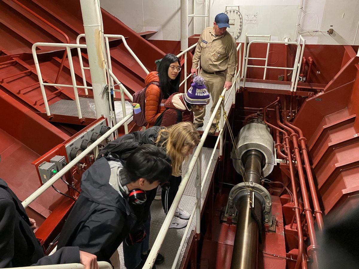 wsferries's tweet photo. #ICYMI Last week we hosted students from the Institute of Transportation Engineers Chapter @UW at our #Seattle Ferry Terminal at #ColmanDock. Students toured the new terminal and saw the #Tacoma wheelhouse and engine room. https://t.co/wp1XAWErow