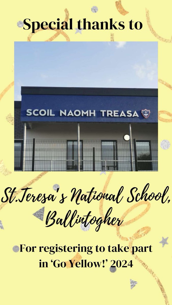 A huge thank you to Scoil Naomh Treasa