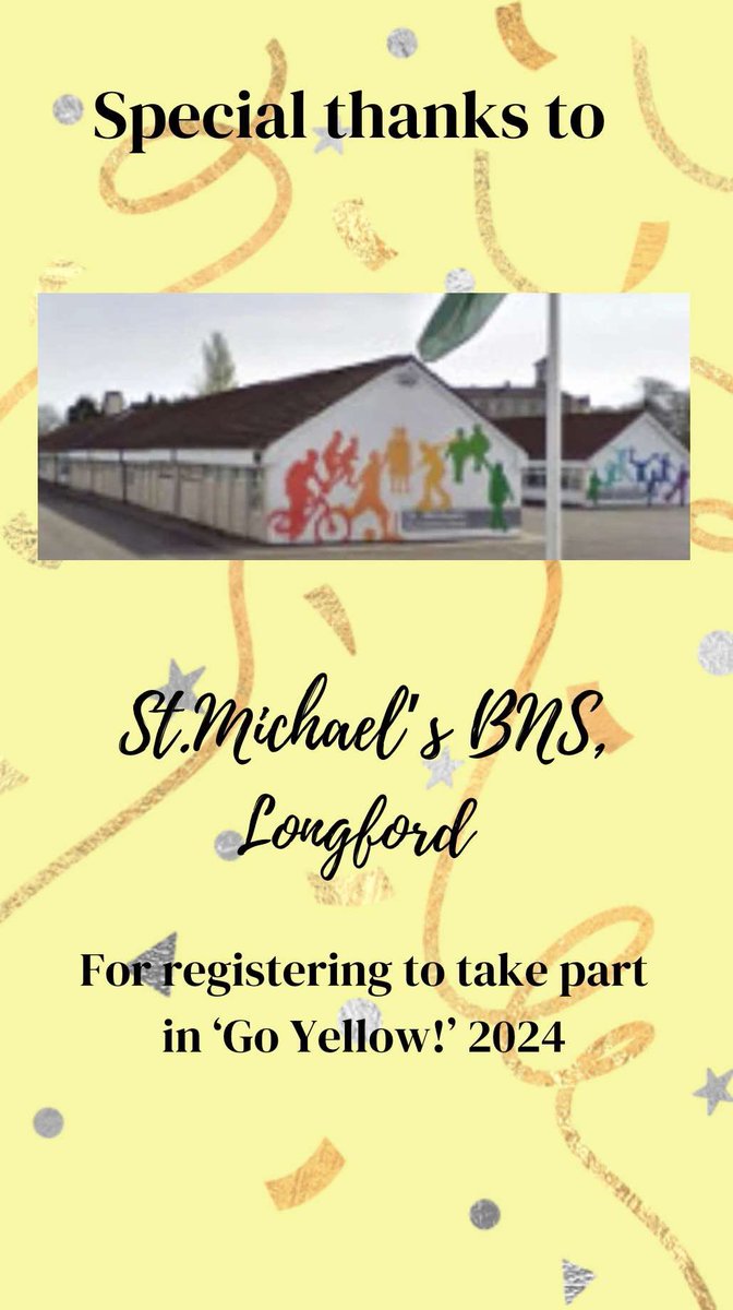 A huge thank you to St Michaels for their registration💛💛