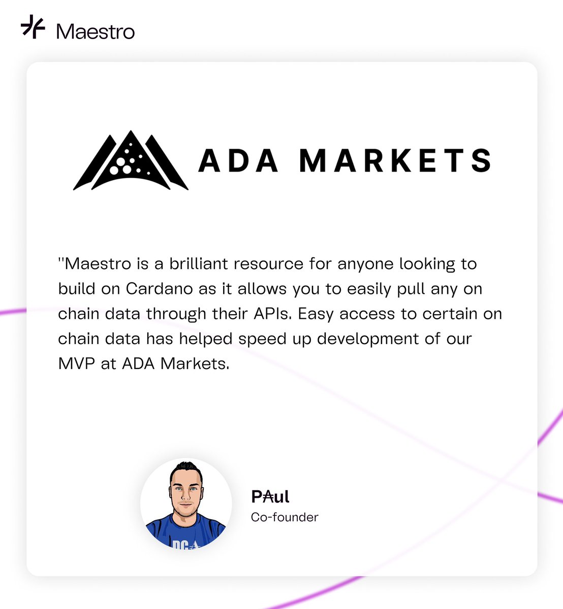 It's extremely gratifying to receive this stellar review from @cwpaulm at @AdaMarkets 🙏🏽 Easy is our middle name (if we had one). Easy to access #Cardano chain data. Easy to integrate. Easy to use.