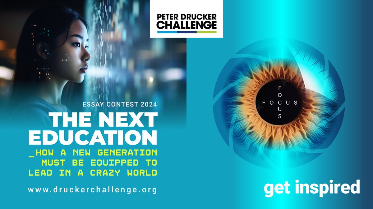 Are you ready to tackle the big questions behind THE NEXT EDUCATION?

Please visit the detailed abstract on our website:

druckerchallenge.org/home/
 
Which will provide helpful guidance with thought provoking ideas, context and so much more!

All the best!

#managementeducation
