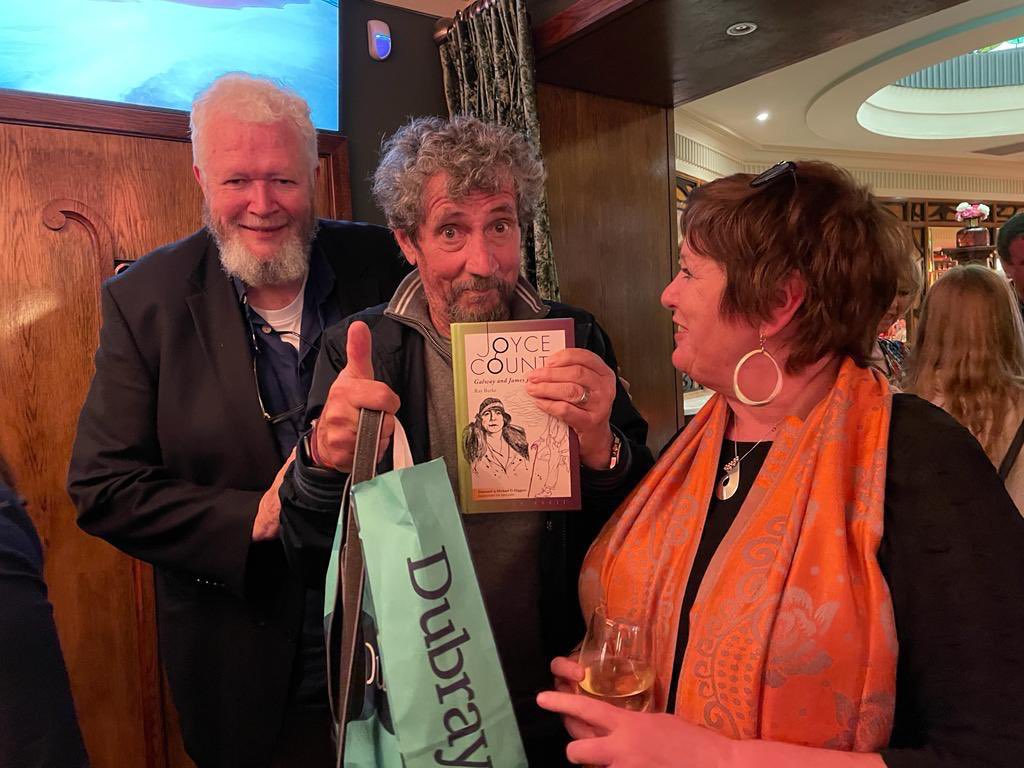 It was a pleasure to meet Charlie Bird at our book launch for Joyce County which was written by his good friend Ray Burke. The launch was held in Davy Byrnes. (Photo by Ray Murphy) R.I.P. Charlie