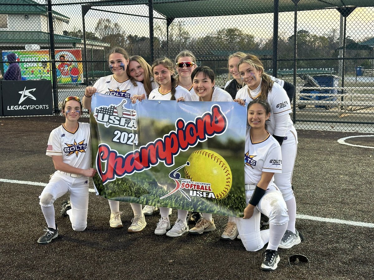 With bad weather and cancellations we found a tournament and for the second time this season, <a href="/GABolts2027/">GA Thunderbolts 2027 Zoeller ('09)</a> placed 1st. #boltsboom follow us on twitter.

<a href="/CHHS_sb/">Chapel Hill High School Softball</a> <a href="/ExtraInningSB/">EXTRA INNING SOFTBALL</a> <a href="/ncsa/">NCSA College Recruiting</a> <a href="/TopPreps/">TOP PREPS - Free Sports News, Videos & Information</a> <a href="/D1Softball/">D1Softball</a> <a href="/boltscoach/">B'ham Thunderbolts</a> <a href="/CoastRecruits/">Coast 2 Coast Recruits</a> <a href="/PGFnetwork/">PGF</a> <a href="/NCAASoftball/">NCAA Softball</a> <a href="/SoftbalAmerica/">Softball America</a>